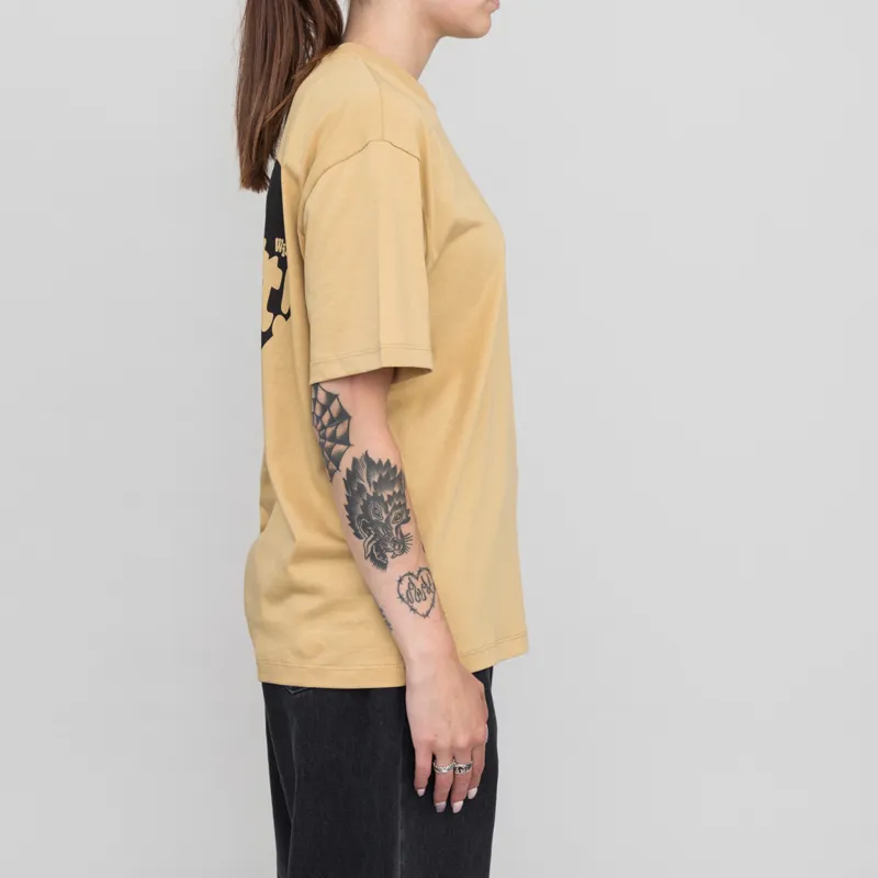 Carhartt WIP Womens Amour T Shirt Bourbon Black-1