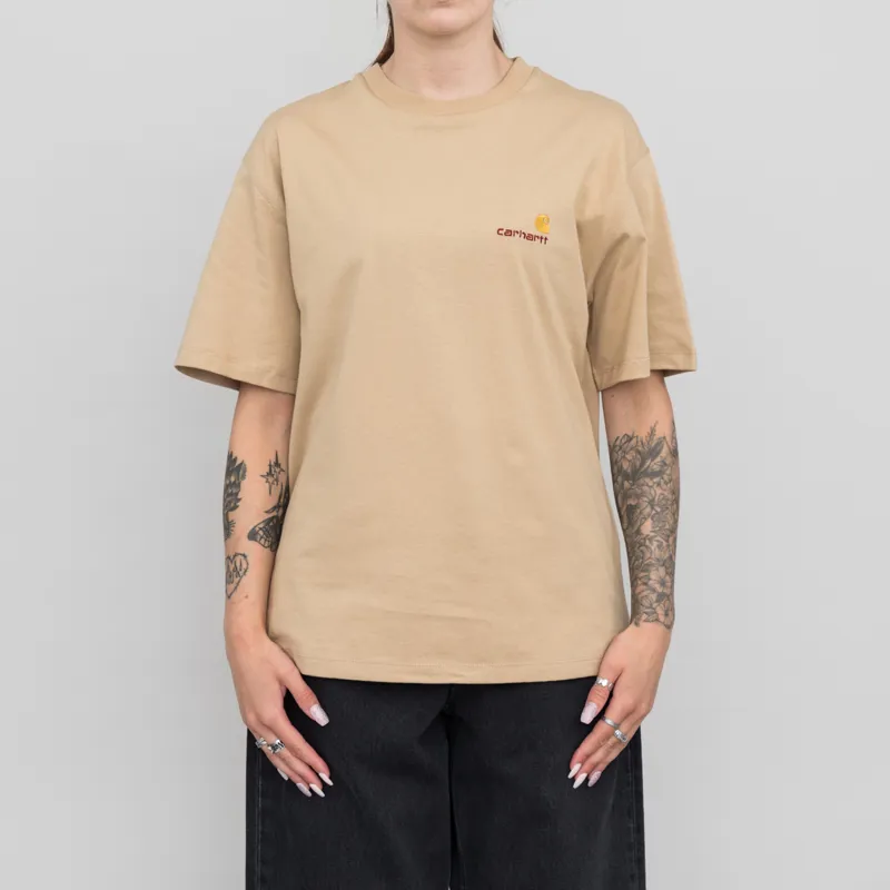 Carhartt WIP Womens American Script T Shirt Sable
