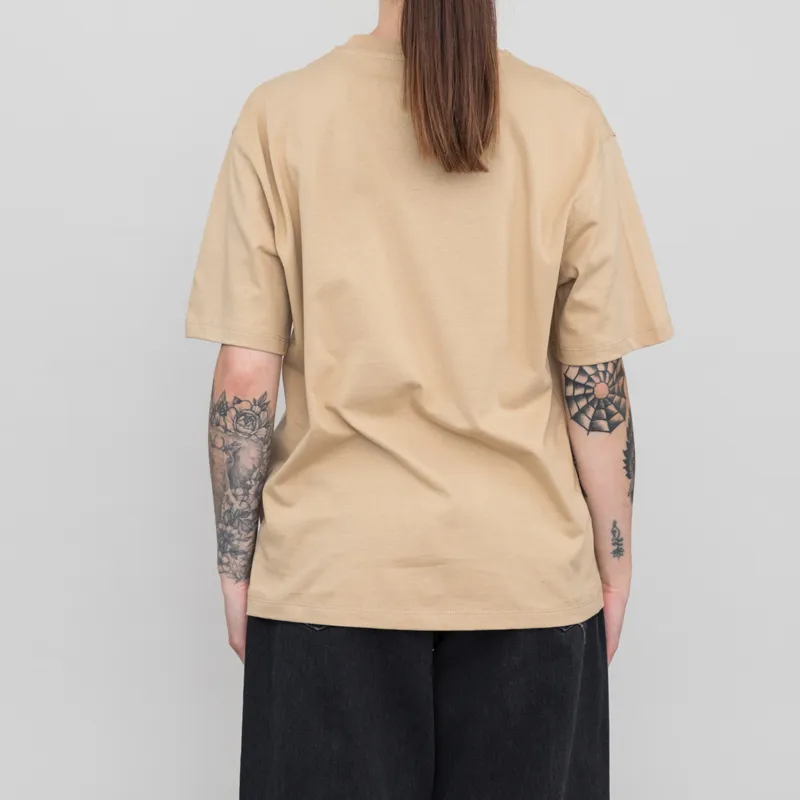 Carhartt WIP Womens American Script T Shirt Sable-2