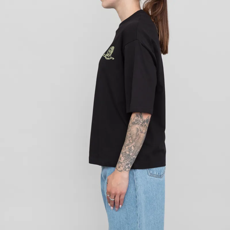 Carhartt WIP Womens Kainosho T Shirt Black Arctic Lime-1