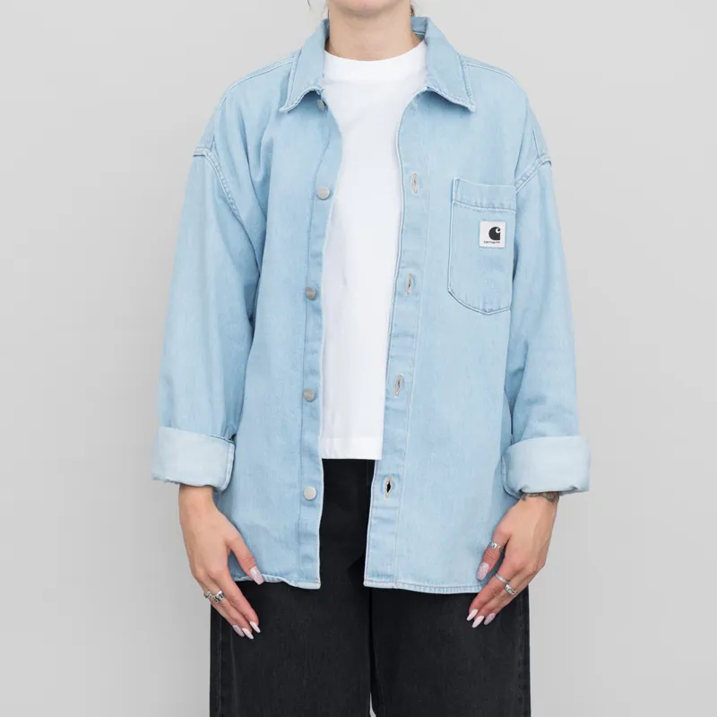 Carhartt WIP Womens Alta Shirt Jac Blue Stone Bleached
