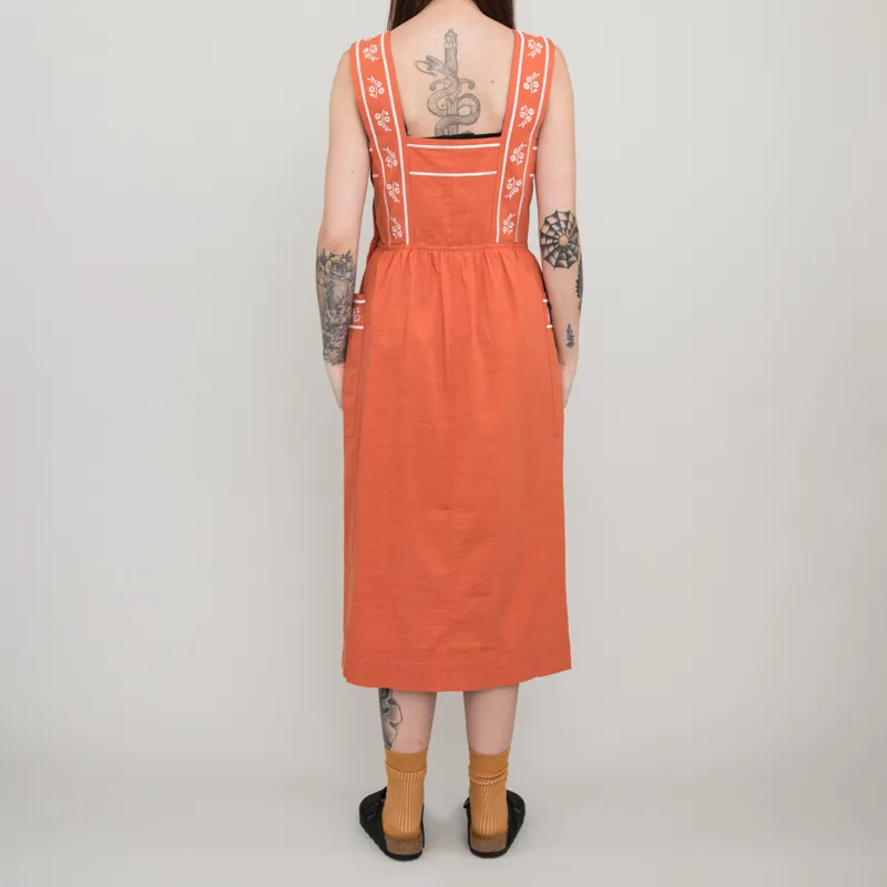 Sideline Womens Caroline Dress Tomato-2