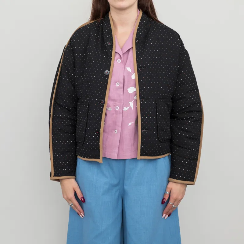 Sideline Womens Alma Jacket Black Pattern Reversible