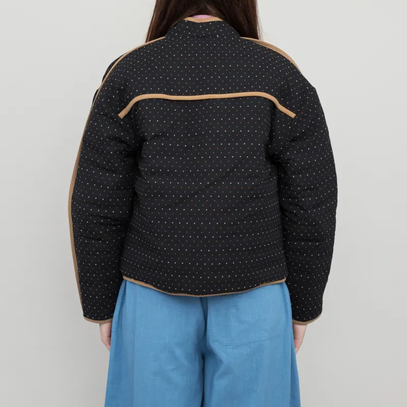 Sideline Womens Alma Jacket Black Pattern Reversible-2