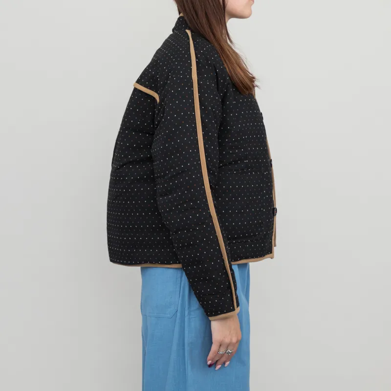 Sideline Womens Alma Jacket Black Pattern Reversible-3