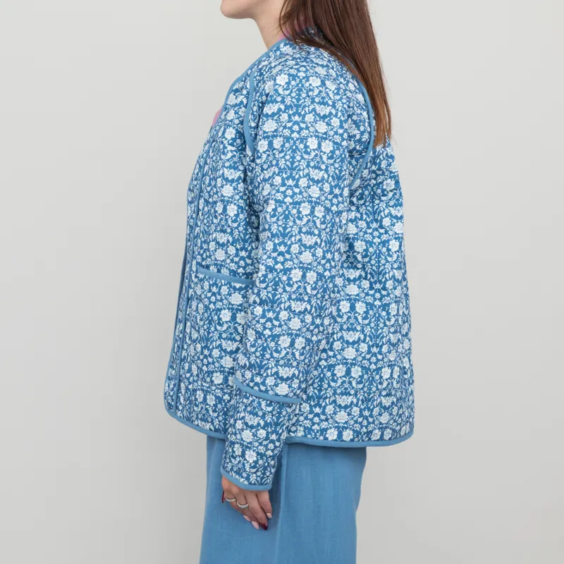 Sideline Womens Lewes Jacket Blue Print-1