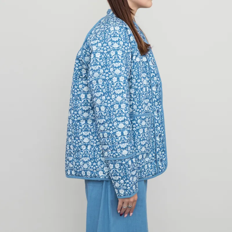 Sideline Womens Lewes Jacket Blue Print-3