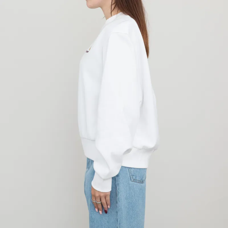 Carhartt WIP Womens American Script Sweat White-1