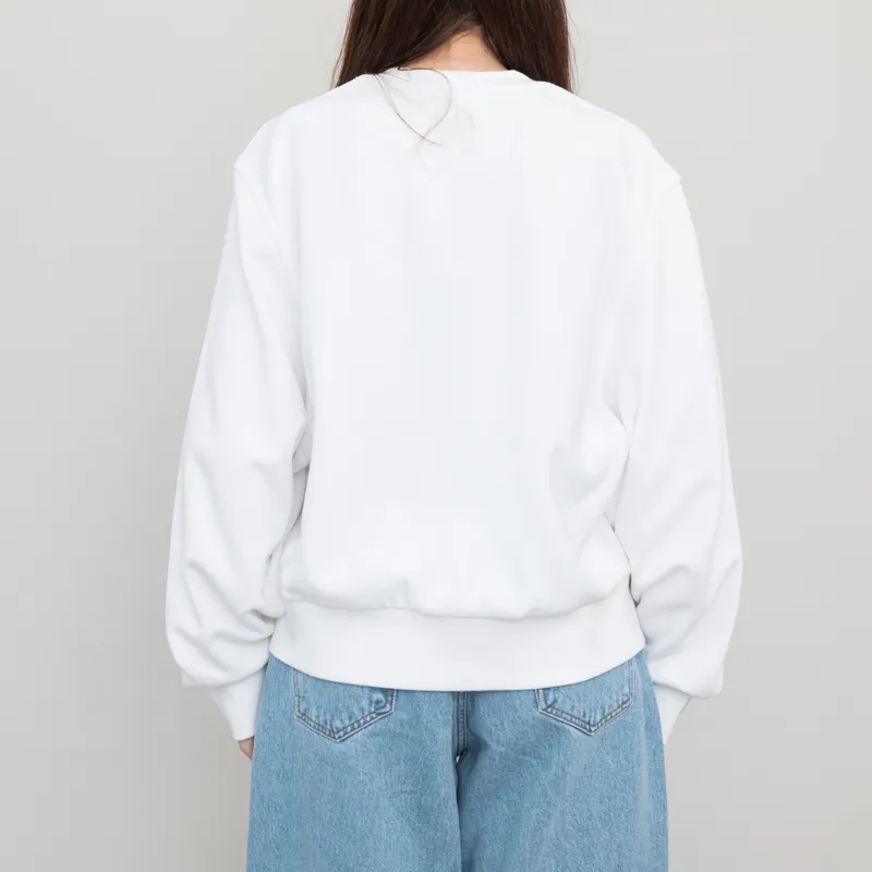 Carhartt WIP Womens American Script Sweat White-2