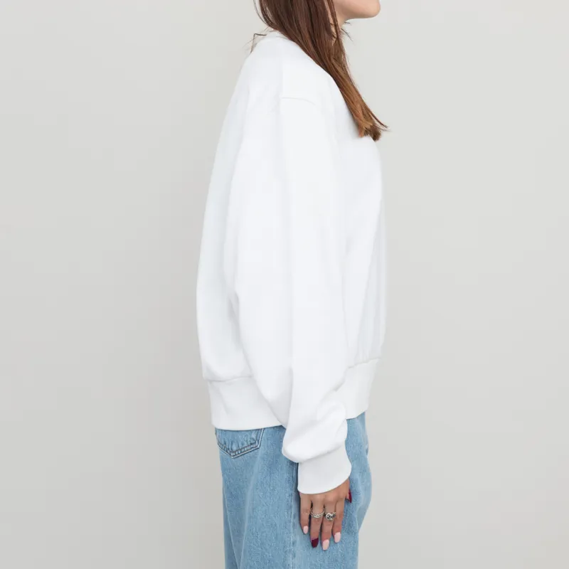 Carhartt WIP Womens American Script Sweat White-3