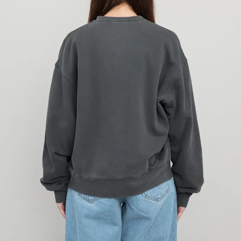 Carhartt WIP Womens Nelson Sweat Bomber Charcoal-2