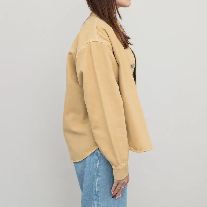 Carhartt WIP Womens Georgia Shirt Jac Bourbon-3