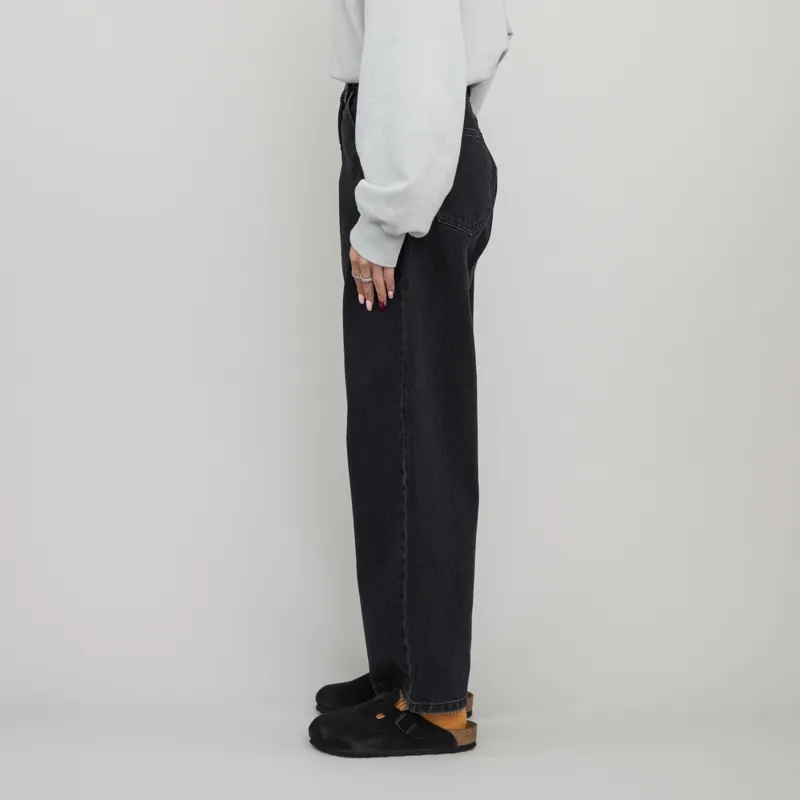 Carhartt WIP Womens Brandon Pant Smith Denim Black Stone Washed-1