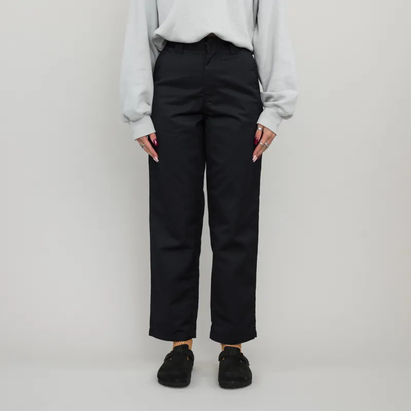 Carhartt WIP Womens Master Pant Black Rinsed Dunmore Twill