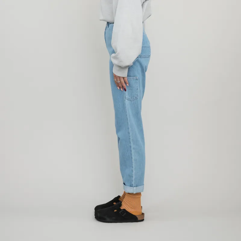 Carhartt WIP Womens Pierce Pant Blue Stone Bleached-1