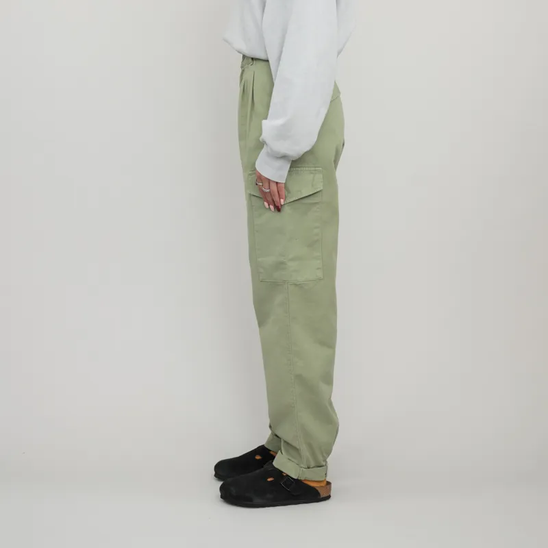Carhartt WIP Womens Collins Pant Misty Green Moraga Twill-1