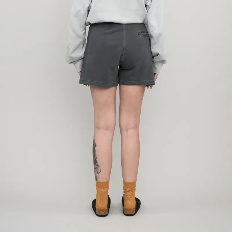 Carhartt WIP Womens Duster Sweat Short Black Garment Dyed-2