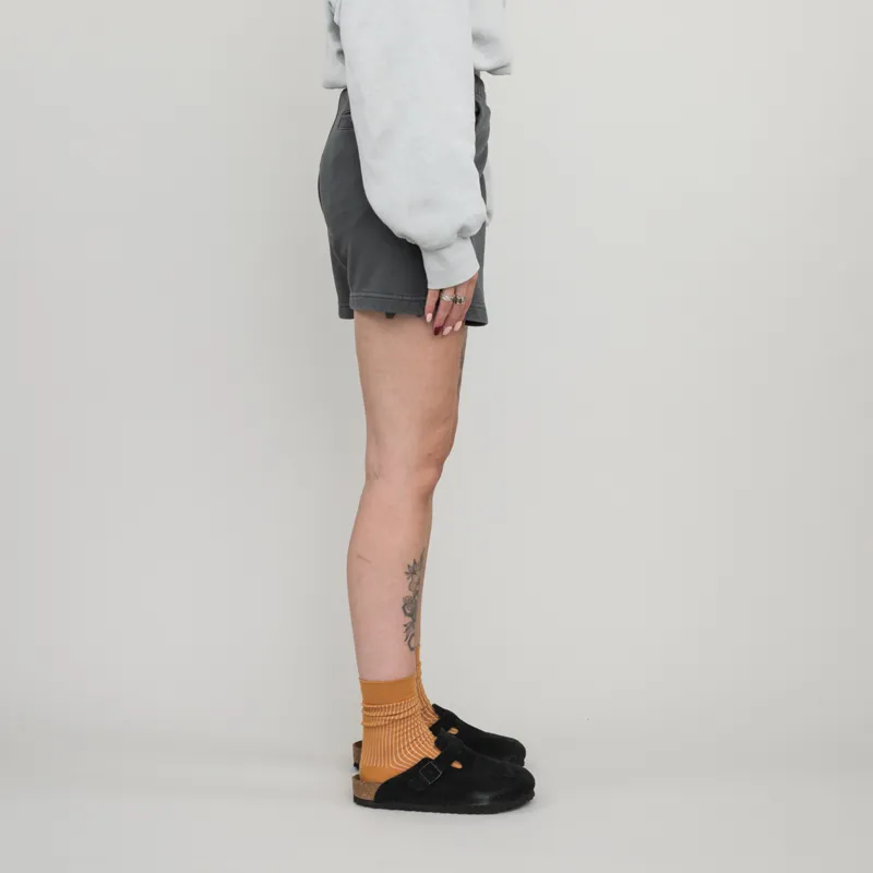 Carhartt WIP Womens Duster Sweat Short Black Garment Dyed-3