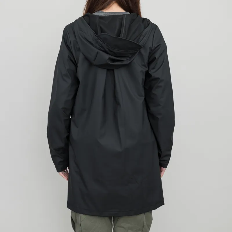 Rains Womens A-line Jacket Black-2