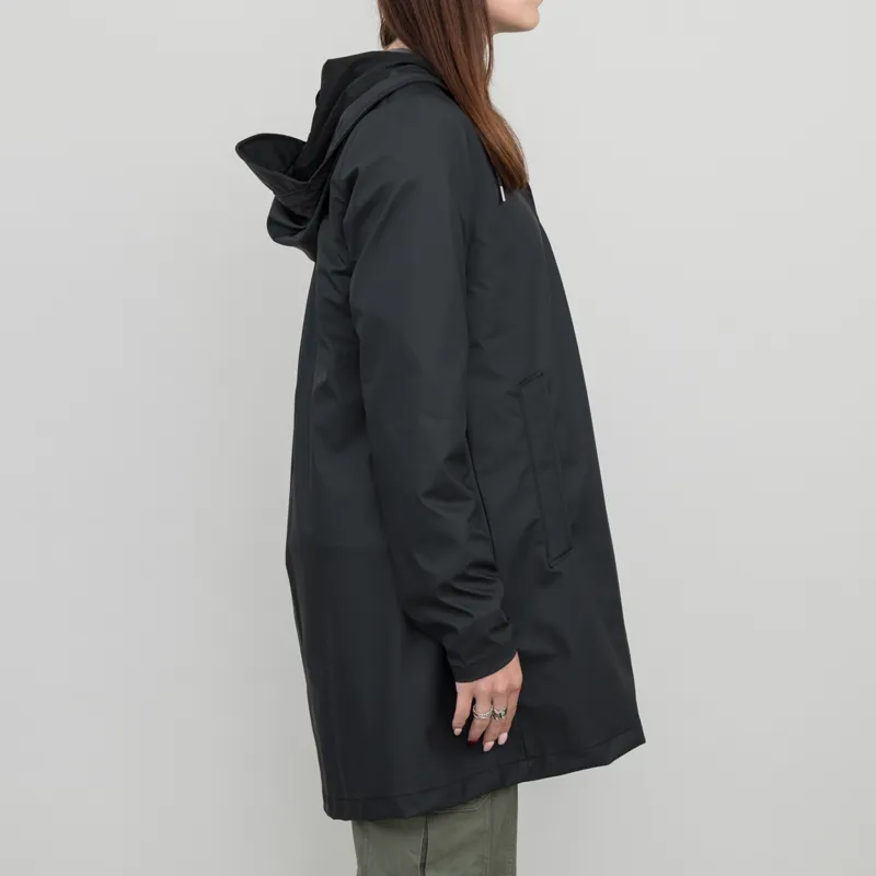 Rains Womens A-line Jacket Black-3