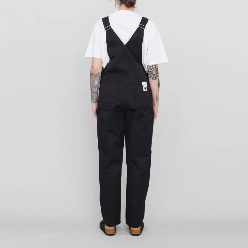 Carhartt WIP Womens Norris Bib Overall Black Garment Dyed-2