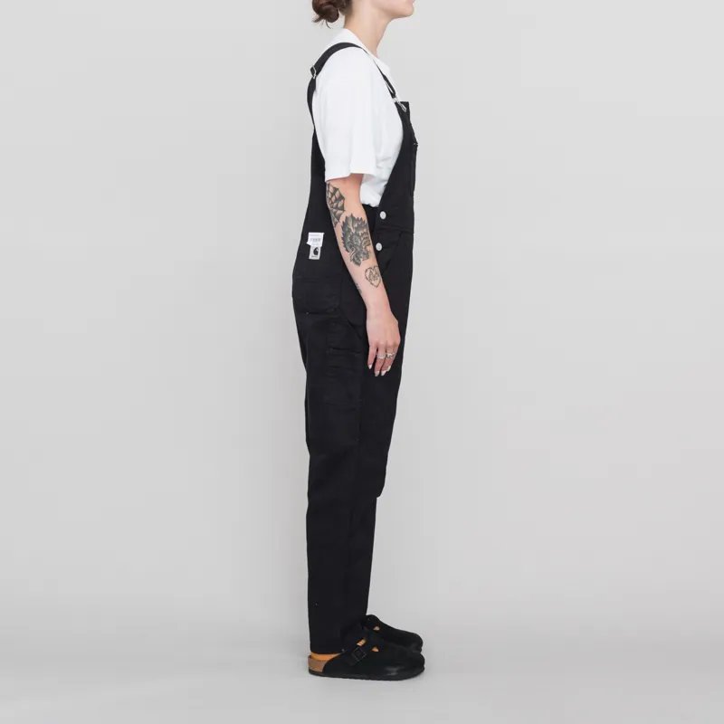 Carhartt WIP Womens Norris Bib Overall Black Garment Dyed-3