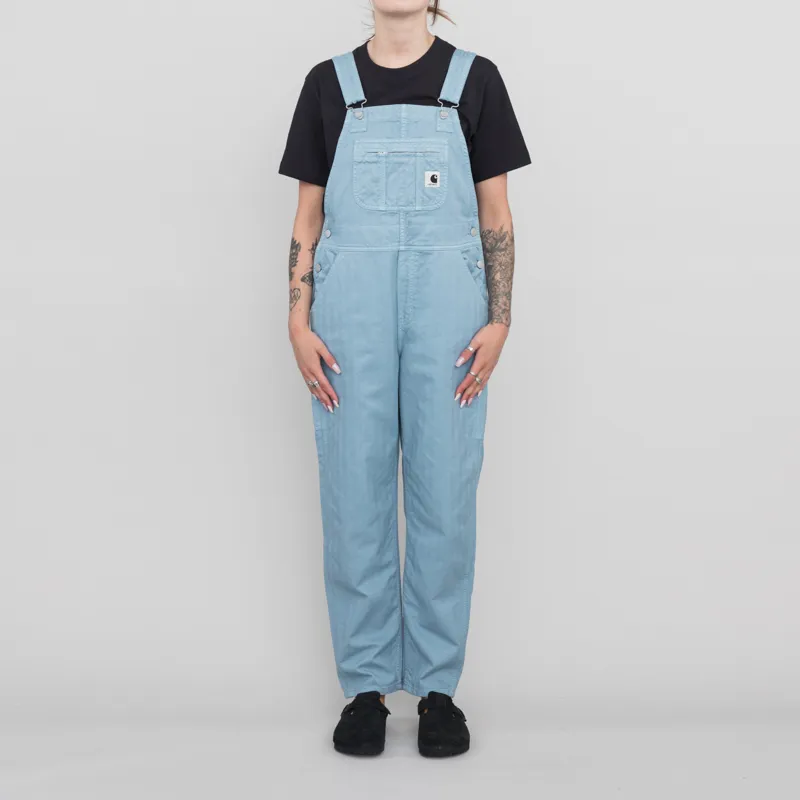 Carhartt WIP Womens Norris Bib Overall Misty Sky Garment Dyed