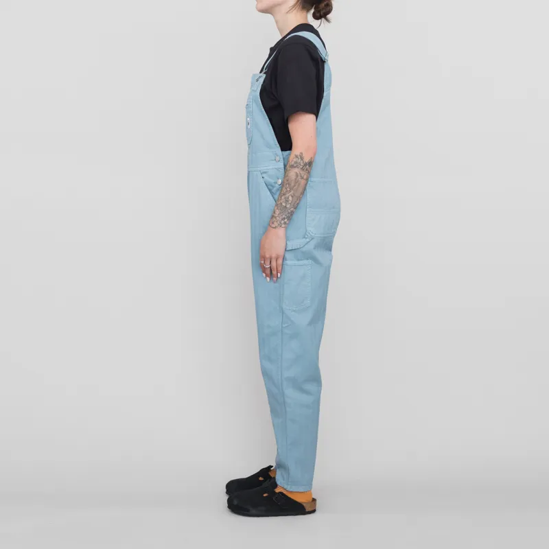 Carhartt WIP Womens Norris Bib Overall Misty Sky Garment Dyed-1