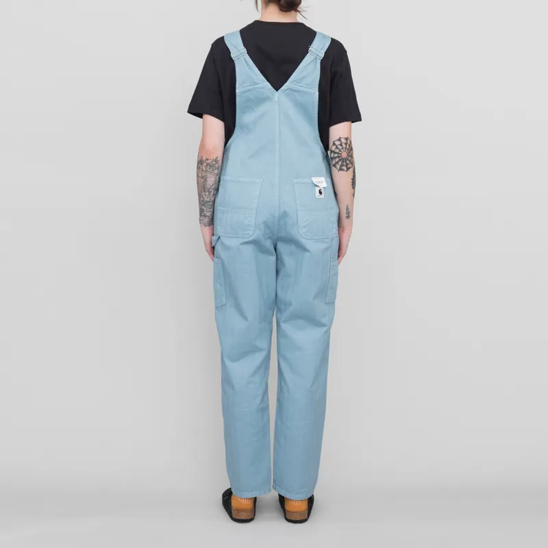 Carhartt WIP Womens Norris Bib Overall Misty Sky Garment Dyed-2
