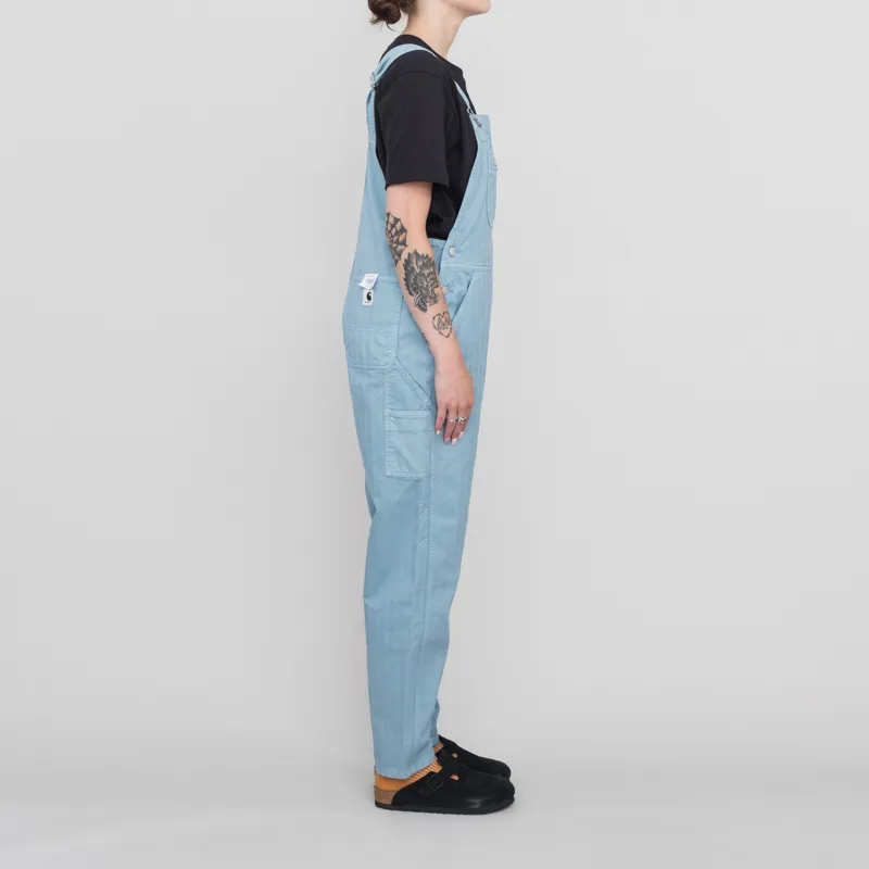 Carhartt WIP Womens Norris Bib Overall Misty Sky Garment Dyed-3