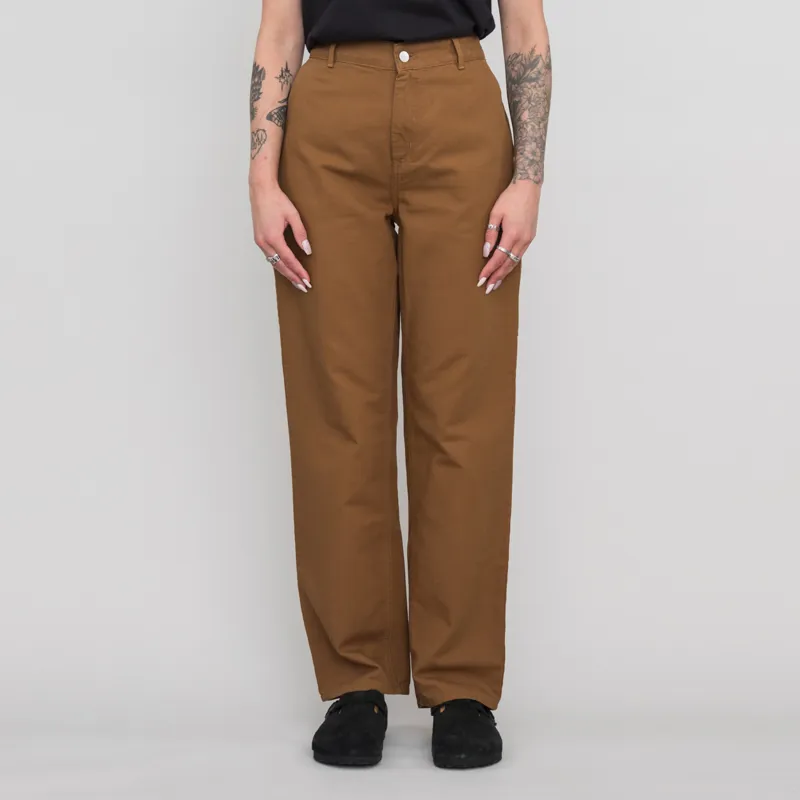Carhartt WIP Womens Pierce Pant Straight Hamilton Brown Rinsed