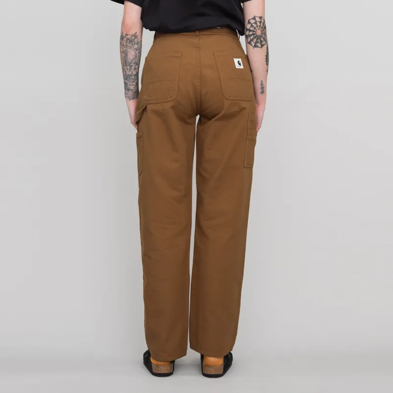 Carhartt WIP Womens Pierce Pant Straight Hamilton Brown Rinsed-2