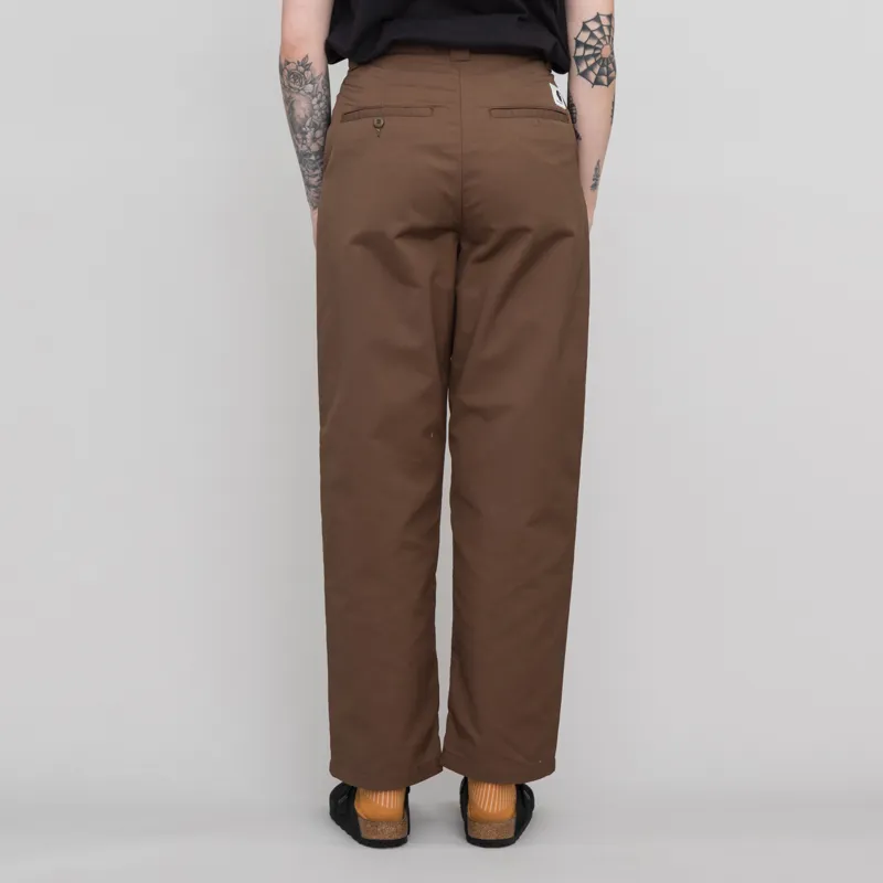 Carhartt WIP Womens Master Pant Chocolate Rinsed Dunmore Twill-2