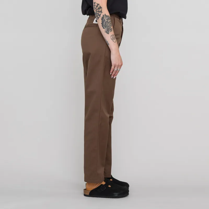 Carhartt WIP Womens Master Pant Chocolate Rinsed Dunmore Twill-3