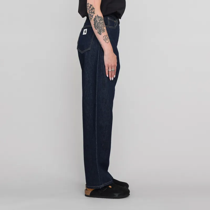 Carhartt WIP Womens Brandon Pant Blue Rinsed-3