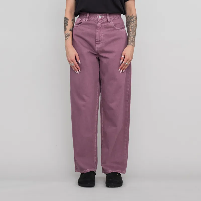 Carhartt WIP Womens Brandon Pant Dusty Fuchsia Pink Stone Dyed