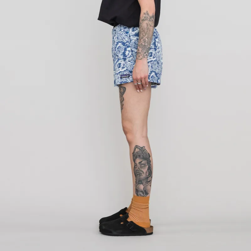 Patagonia Womens Barely Baggies Shorts Crash Endless Blue-1