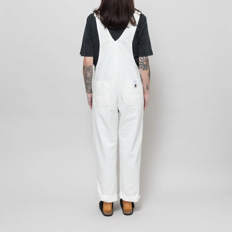 Carhartt WIP Womens Bib Overall Straight Wax Rinsed Hubbard Canvas-2