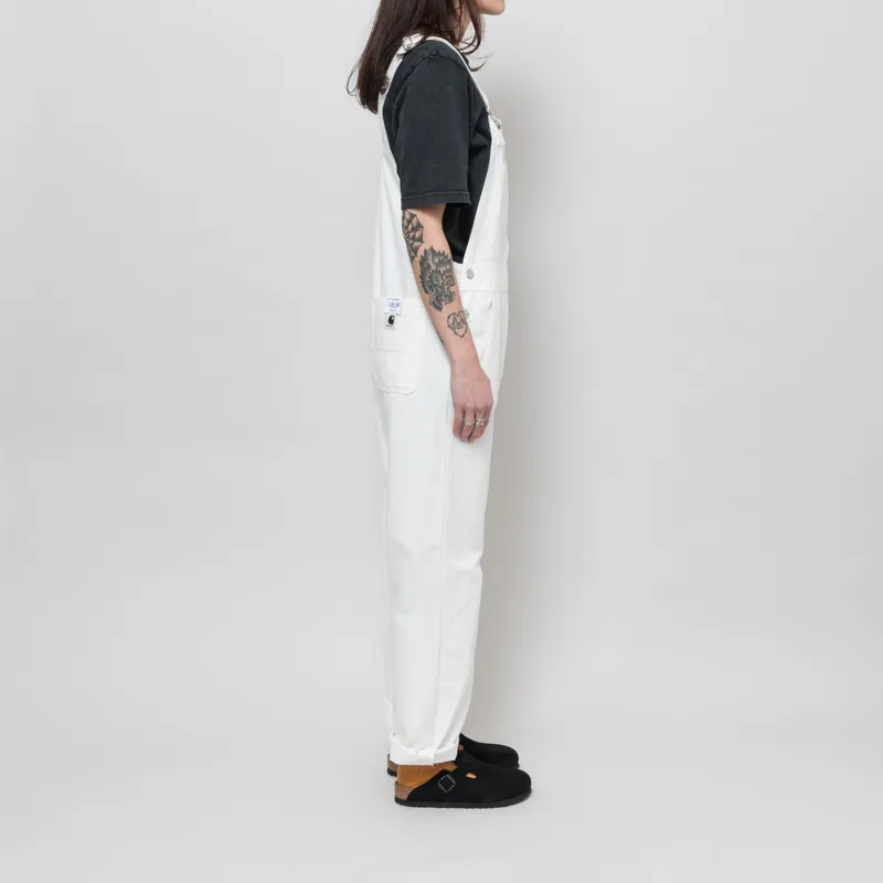 Carhartt WIP Womens Bib Overall Straight Wax Rinsed Hubbard Canvas-3