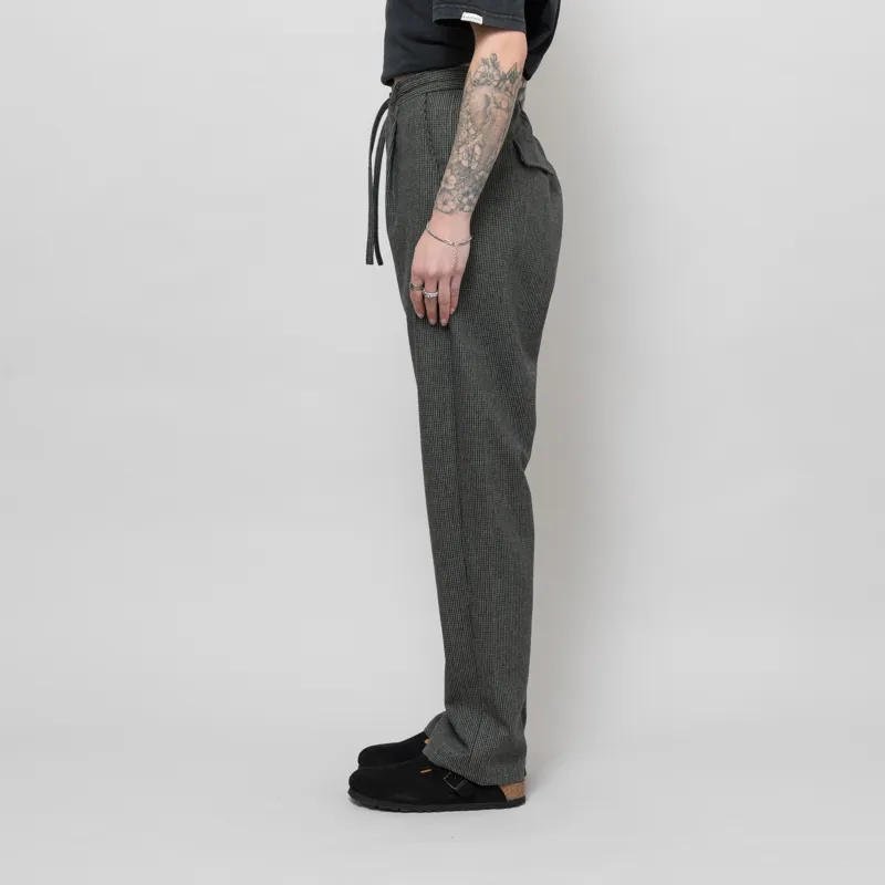 Anerkjendt Womens Akjan Wool Pants Checkered Forest Night