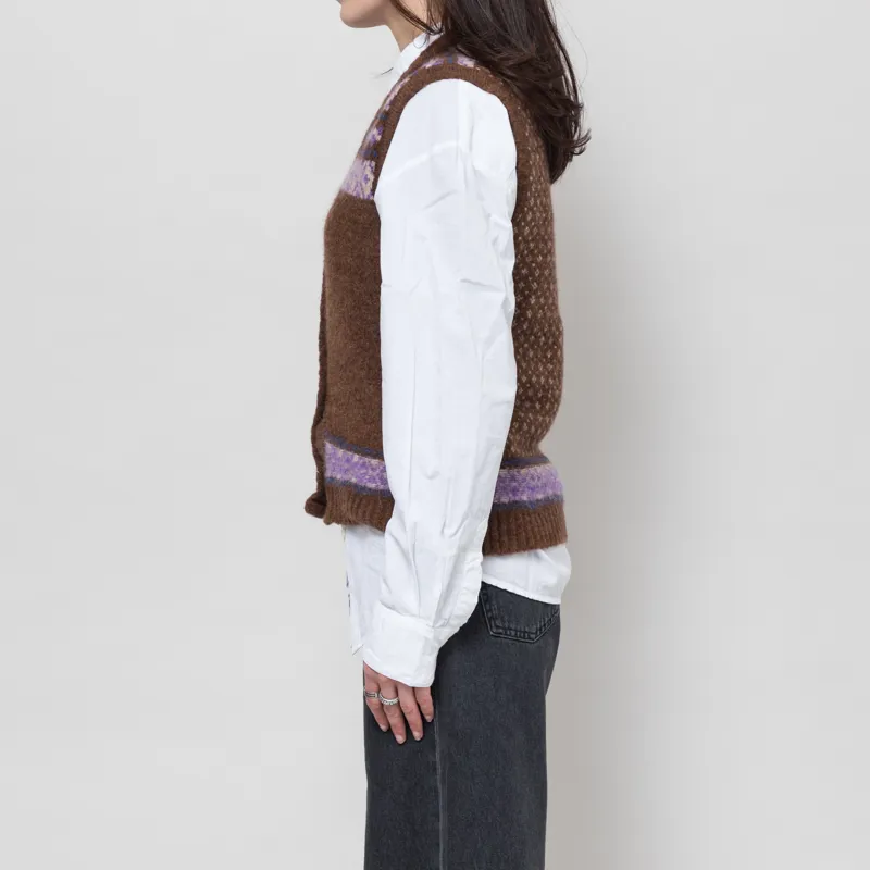 Leon And Harper Womens Mamette Jack Cardigan Brown-1