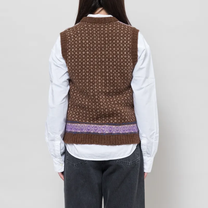 Leon And Harper Womens Mamette Jack Cardigan Brown-2