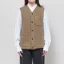 Anerkjendt Womens Akrasmus Boiled Wool Gilet Incense