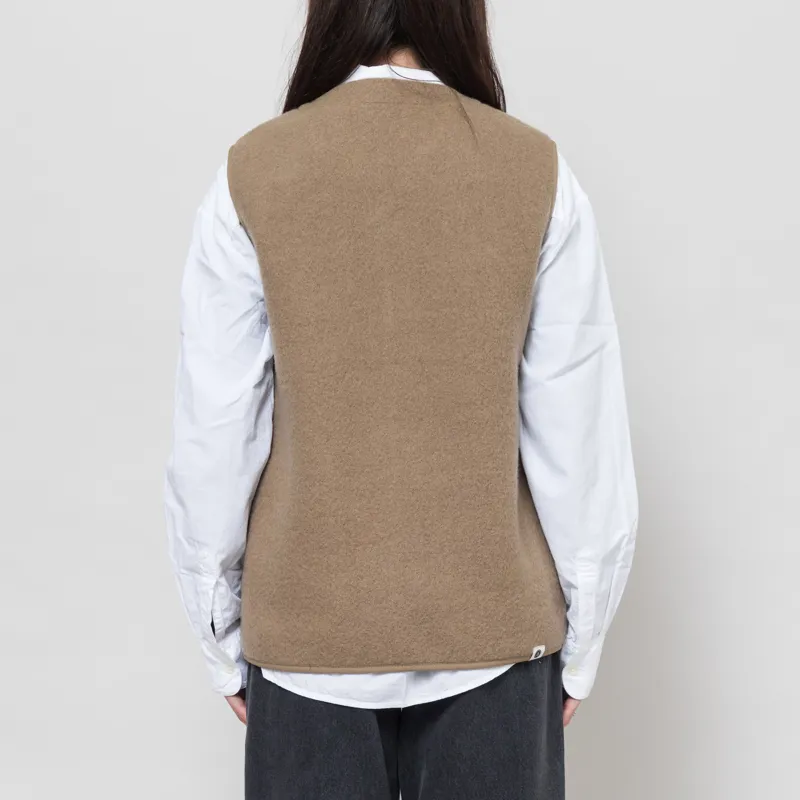 Anerkjendt Womens Akrasmus Boiled Wool Gilet Incense-2