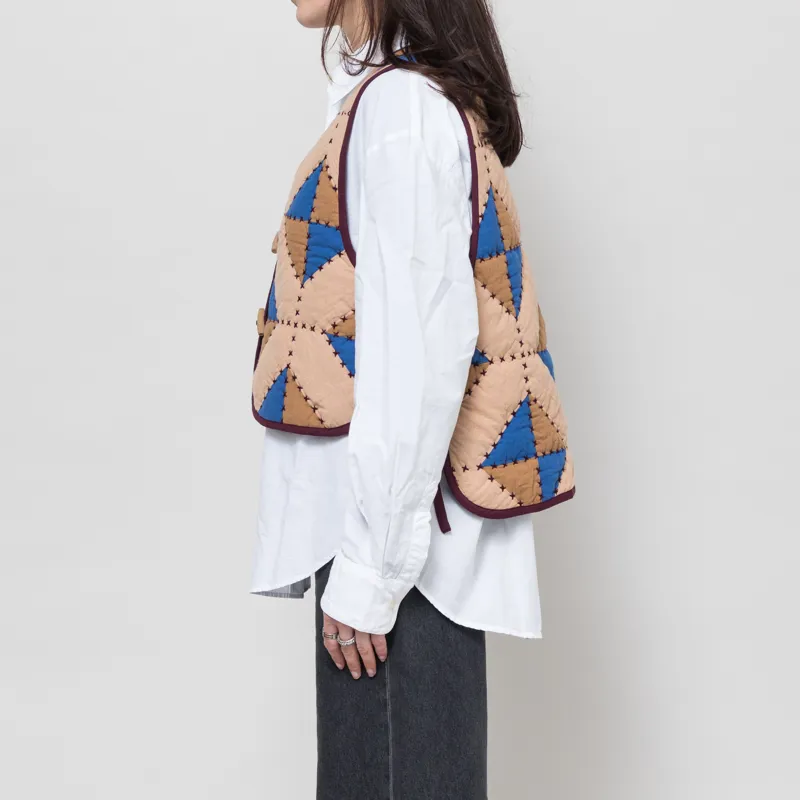 Leon And Harper Womens Velia Losange Gilet Multi-1