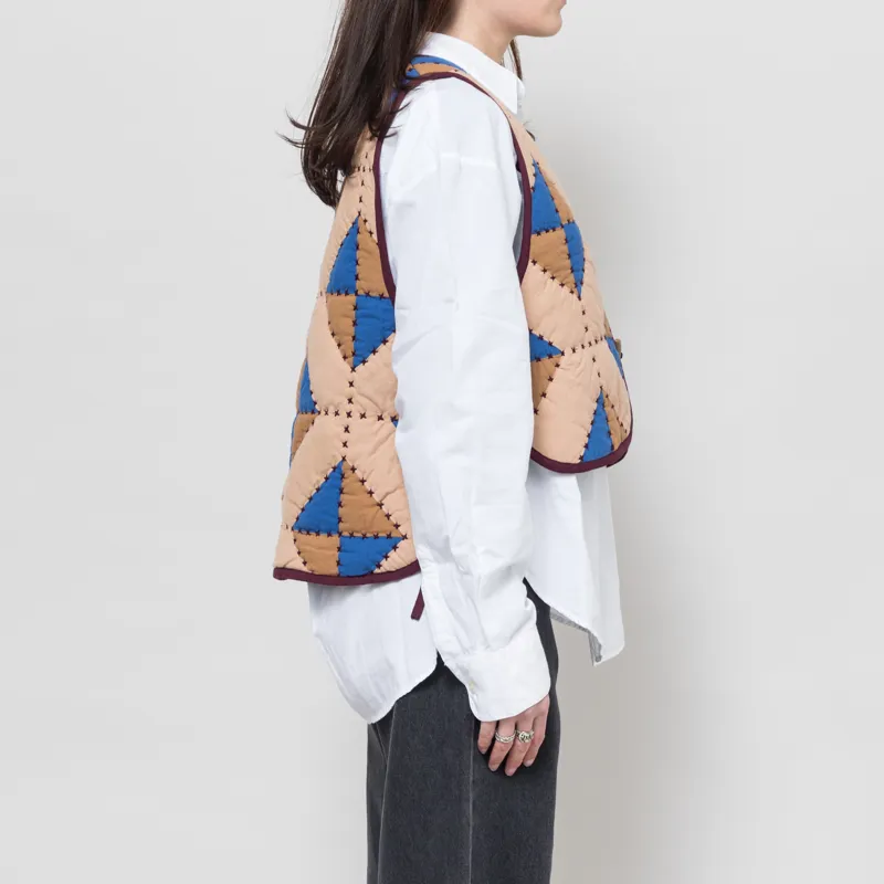 Leon And Harper Womens Velia Losange Gilet Multi-3