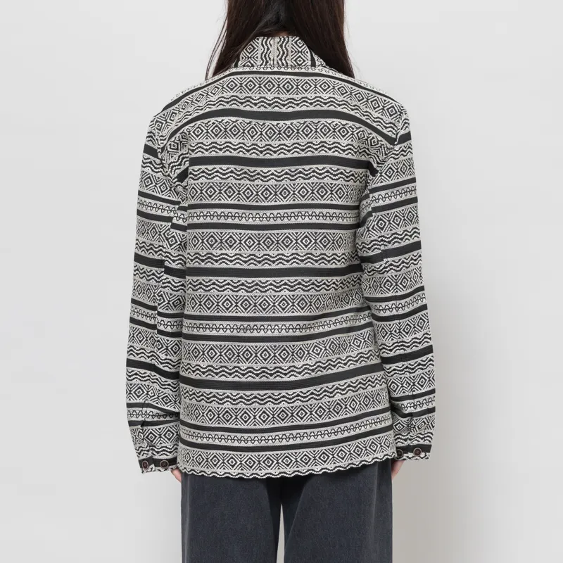 Anerkjendt Womens Akjesper Kimono Overshirt Caviar-2