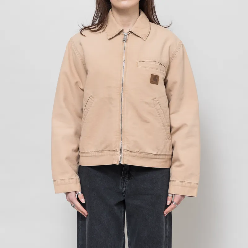 Carhartt WIP Womens Dayton Jacket Dusty H Brown Stone Canvas