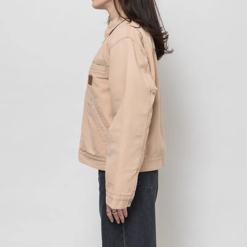 Carhartt WIP Womens Dayton Jacket Dusty H Brown Stone Canvas-1