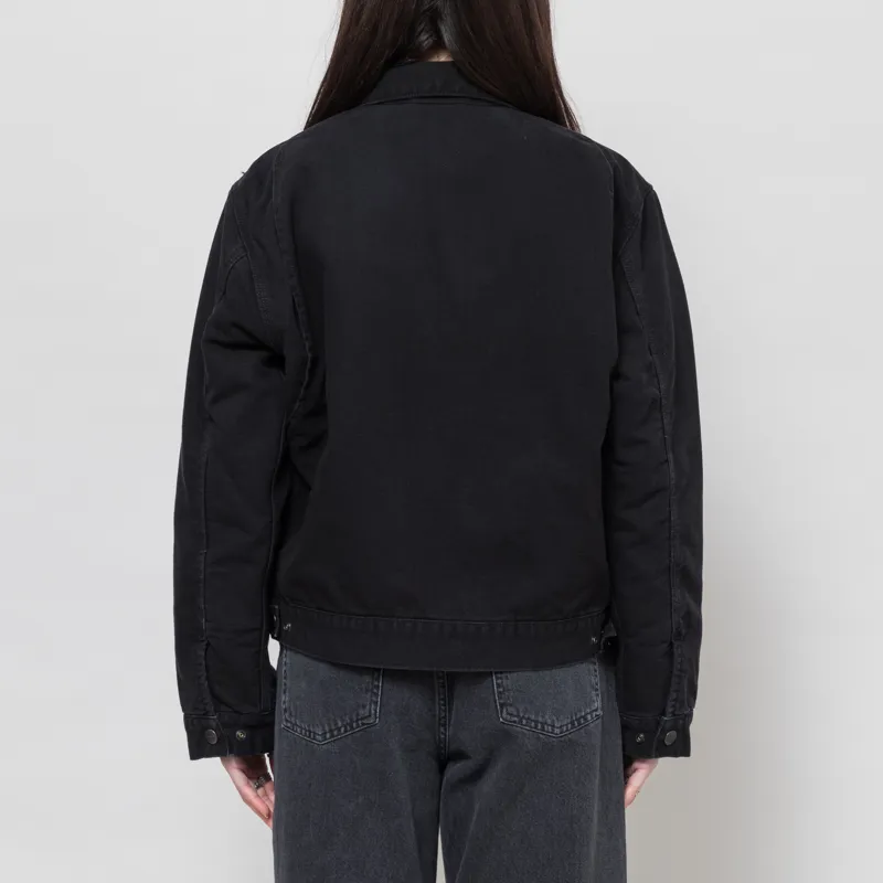 Carhartt WIP Womens Dayton Jacket Black Stone Canvas-2